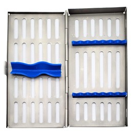 ARTMAN Instrument Cassette Rack for 5,7,10 & 20 Instruments Box Dental Instruments Organizer (for 7 Instruments)