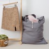 HSOFTIFY Linen Hanging Laundry Bag, Over The Door Laundry Hamper