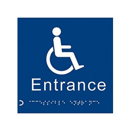Caledonia Signs 56106 Braille Disabled Entrance Symbol