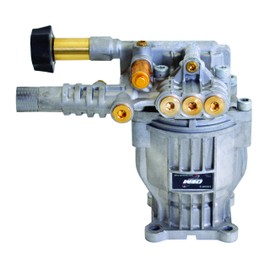 OEM Technologies 90028 Horizontal Axial Cam Replacement Pressure Washer Pump Kit, 3300 PSI, 2.4 GPM, 3/4" Shaft, Includes Hardware and Siphon Tube, for Residential and Industrial Gas Powered Machines, Silver