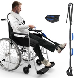 74'' Long Leg Lifter After Hip Replacement, Hip Replacement Kit After Surgery with Eva Handgrips & Foot Loop, Leg Lifters Getting Legs in and Out of Bed, Car, Couch, Wheelchair