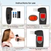 Fandcy Alcohol Breathalyzer, Portable Breath Tester with Accurate Digital LCD