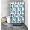Kleine Wolke Check Duschvorhang, Textil PES, Mare, 180x200 cm