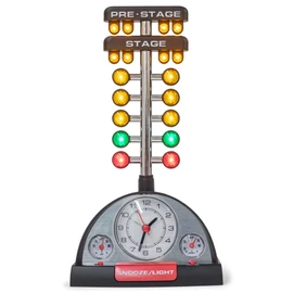 Mark Feldstein & Associates Drag Racing Christmas Tree Lighted Thermometer Sound Tabletop Alarm Clock