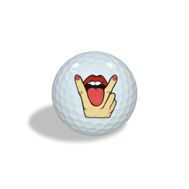 Andoji Funny Golf Balls Soft Feel Box of 3 - Great Golf Gifts! (Eat Me)