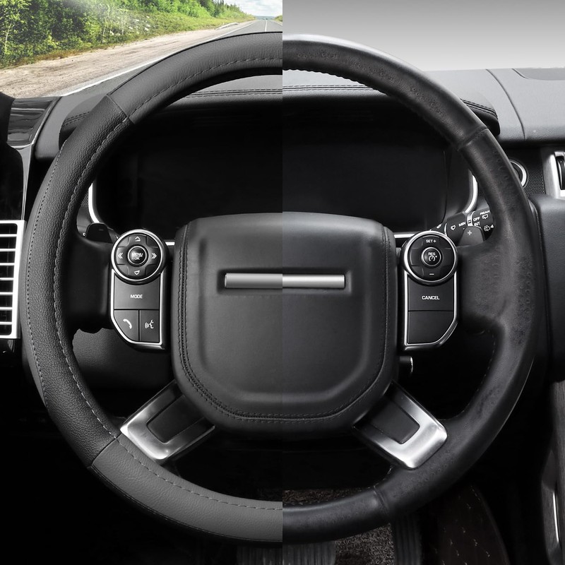 Cofit Steering Wheel Cover, Microfibre Leather, S/M/L