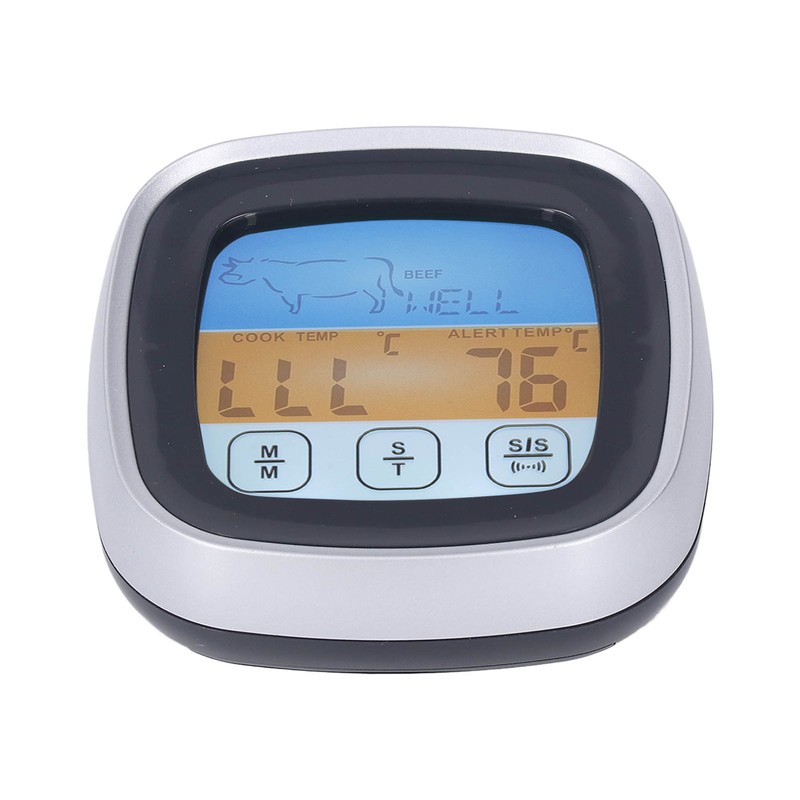 Digital Meat Thermometer LED Display Accurate Reading Meat Temperature Gauge