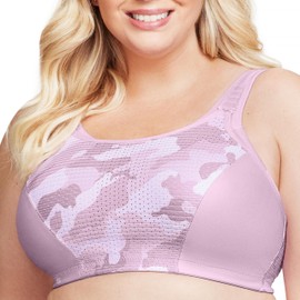 Full Figure Plus Size Custom Control Sports Bra Wirefree #1166