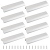 MOROBOR Finger Edge Pulls, 8pcs Hidden Drawer Pulls Modern Style