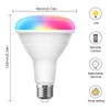 JandCase BR30 Color Changing Light Bulb, RGB+Warm+Cool White LED Flood