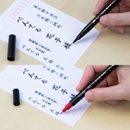 Pentel XSFW34A Brush Pen, Twin, Bold, Extra Fine, Black, Body Size: w0.5 x 6.8 x 0.5 inches (13 x 172 x 12 mm), 0.3 oz (9 g)