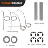 Atesilor 2 Set Latch Shaft Spring Kit Fit for 2