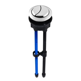 OasisFlow Toilet Water Tank Dual Push Buttons Rod, Compatible with TOTO THU340#CP, Manual Dual Flush Actuator Plate, Plastic Material Ideal for Toilet Tank Replacement Parts