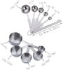 Changyeah 5 Measuring Cups and 6 Measuring Spoon Set,Stainless Steel