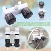 RV Shower Faucet, Dual-Handle Camper Shower Faucet with Acrylic Knobs,