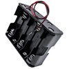10 x 1.5V AA Battery Holder Case Box with Black