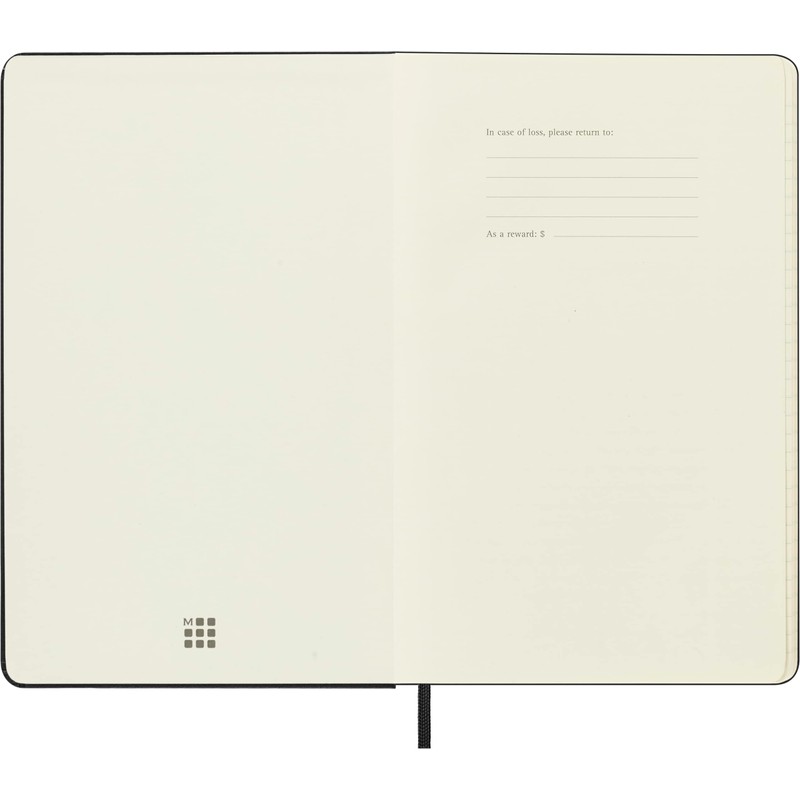 Moleskine, Classic Notebook, Blank and Lined Pages, Hard Cover and