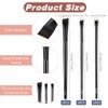 6pcs Ultra Thin Flat Eyebrow Tint Brushes - Angled Eyeliner