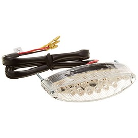 Kijima 218-3110 Motorcycle Parts Slim Cats Eye Tail Lamp LED 4.2 x 1.1 inches (108 x 29 mm) Universal Clear