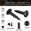 #10 x 1-1/2" Black Truss Head Wood Screws, Phillips Drive