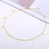 Yheakne Choker Necklace with Small Star Necklace with Gold Star