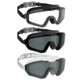 NSSIW Goggles Swimming Adult Swim-Goggles: No Leak with UV400 Protection Anti Fog Wide View for Men and Women 3 Pack