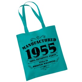Bang Tidy Clothing 70th Birthday Gifts for Women Men Manufactured 1955 Funny Tote Bags Present - EMRLD