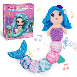 Mermaid Gifts for Girls 0-12 Months, Baby Toys 0 3 6 9 12 Months Soft Toys for Girls 0-12 Months Plush Toys for Babies 0-12 Months Stocking Fillers Christmas Xmas Gifts Present Sensory Toys for Babies