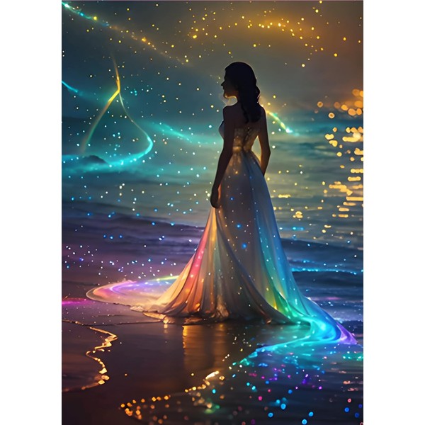 MOGTAA Fairy Diamond Art Painting Kits for Adults, Starry Night