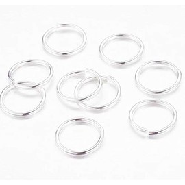 Angel Malone 100 x Silver Superior Super Strong Metal Jump Rings Jewellery Making Findings - UK Seller (12mm x 1.2mm)