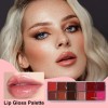 Paleta De 12 Labiales De Color 12 Duraderos Mate Intenso
