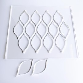 Tear Drop Router Template, Router Inlay Template, Clear Acrylic Router Jig, Woodworking Template, Craft Template