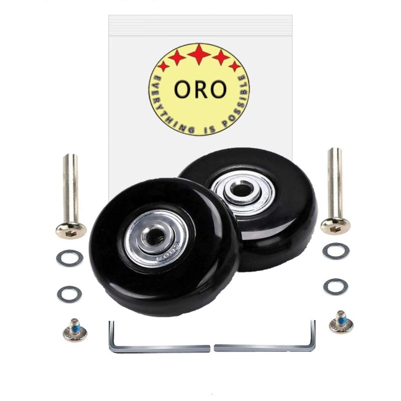 Suitcase Wheels Replacement Wheels ORO Rubber Wheels 1 Pair Mute