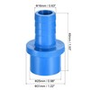 sourcing map PVC Pipe Fitting 16mm Barbed x 25mm OD