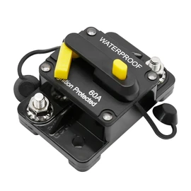 laffoonparts 60 Amp Circuit Breaker Waterproof Protection Fit for Car Audio, RV, ATV, Marine, Boat, Truck, and Trolling Motors 12V-48V DC
