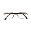 Inlefen Metallrahmen-Rechteck-Lesebrille-Weinlese eyewear mit Fall +4.50