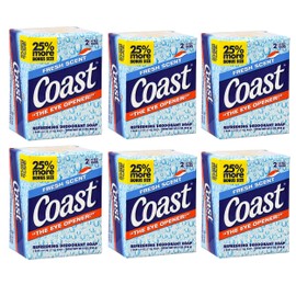 Lot of 12 Bars COAST Bath Soap Fresh Scent Each bar is 4.0 oz