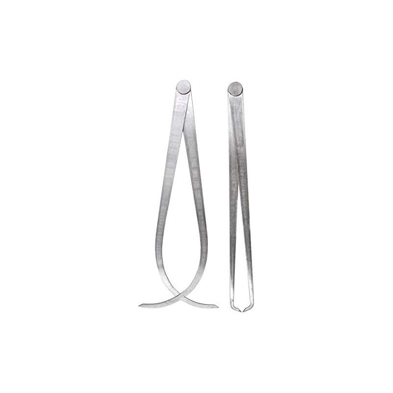 Yoohey 12" Stainless Steel Inside Outside Caliper Set Bent-Leg and