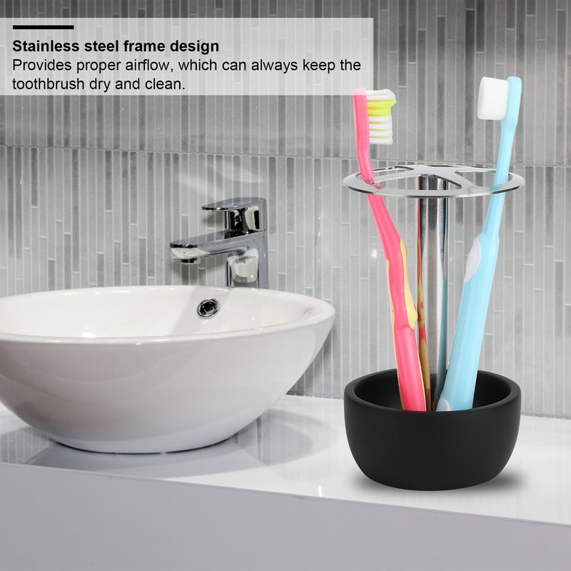 304 Stainless Steel Toothbrush Holder Punch Free Toothbrush Storage Rack