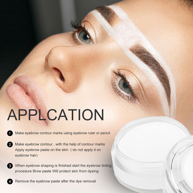 White Brow Paste 10g White Mapping Brow Paste for Permanent