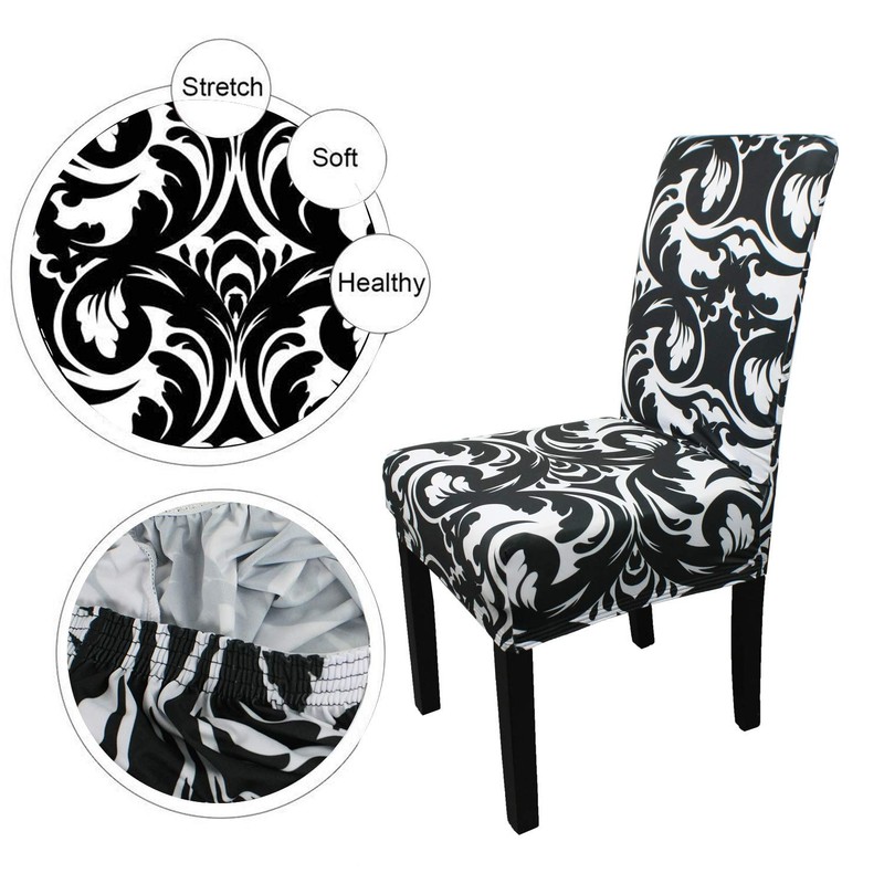 WedDecor Dining Chair Cover, Spandex Stretch Chair Seat Cover, Removable