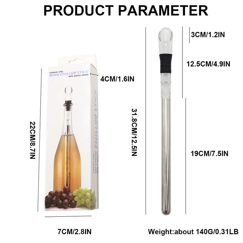 Portable Wine Cooler Stick Chill Wine Anytime Anywhere and Has