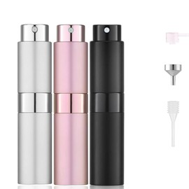 RUZAR 3pcs 8ml Perfume Atomizer, Perfume Travel Refillable Bottle, Cologne Travel Bottle, Atomizer Sprayer For Perfume.