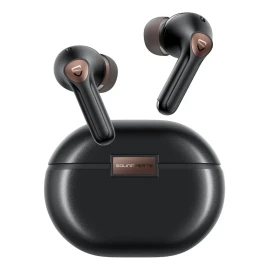 Audífonos Bluetooth Soundpeats Y Air4 Pro Con Cancelación Color Negro Luz Negro