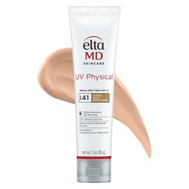 EltaMD EltaMD UV Physical Tinted Mineral Sunscreen, Broad-Spectrum SPF 41, Chemical-Free Face Sunscreen for Sensitive Skin and Post-Procedure Skin, Non-Greasy, 3.0 oz