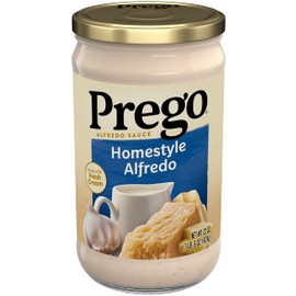 Prego Homestyle Alfredo Pasta Sauce, 22 oz Jar (Pack of 6)
