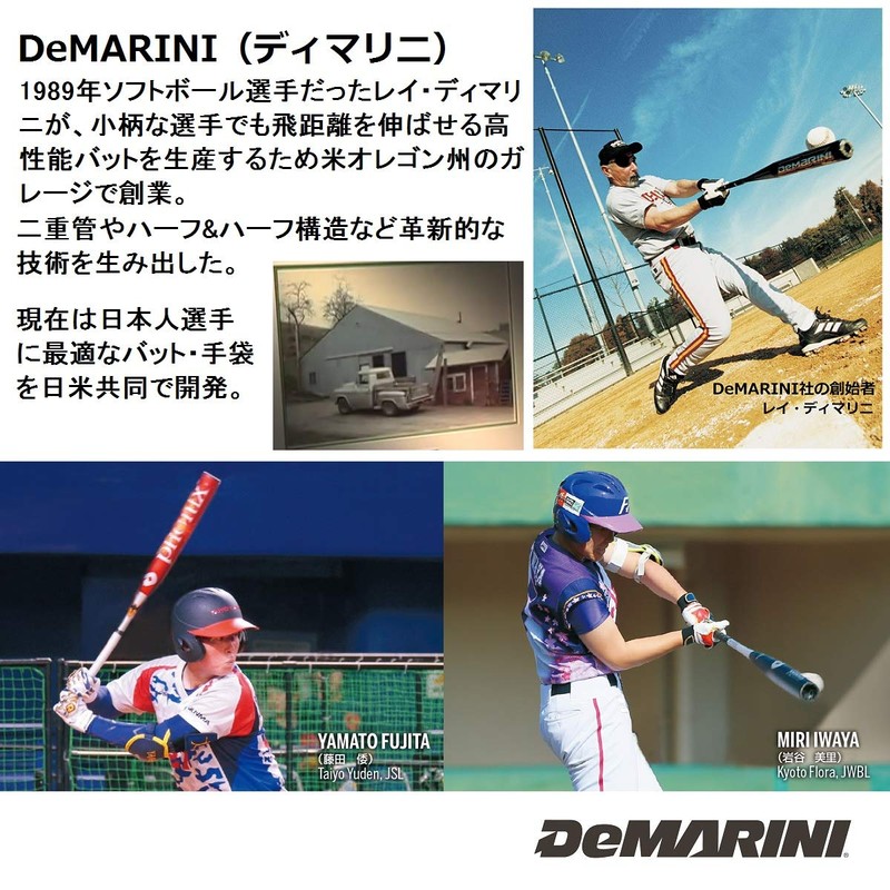 DeMARINI (ディマリニ) 1201 Baseball Batting Glove for Both Hands WTABG1201L