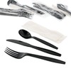AmerCareRoyal 4-in-1 Disposable Silverware Heavy Weight Plastic Utensil Set with