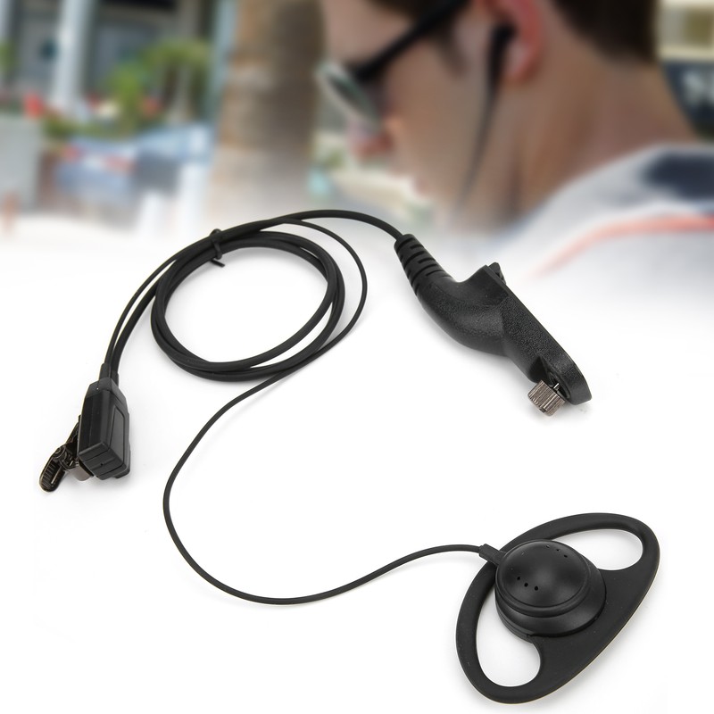 Walkie Talkie Earphone D Shape Comfortable Universal Earpiece Fit for