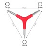 Llave Allen Bicicleta Tipo Y De Tres Vías 4mm 5mm